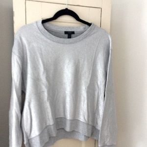 A J.Crew silver sweatshirt